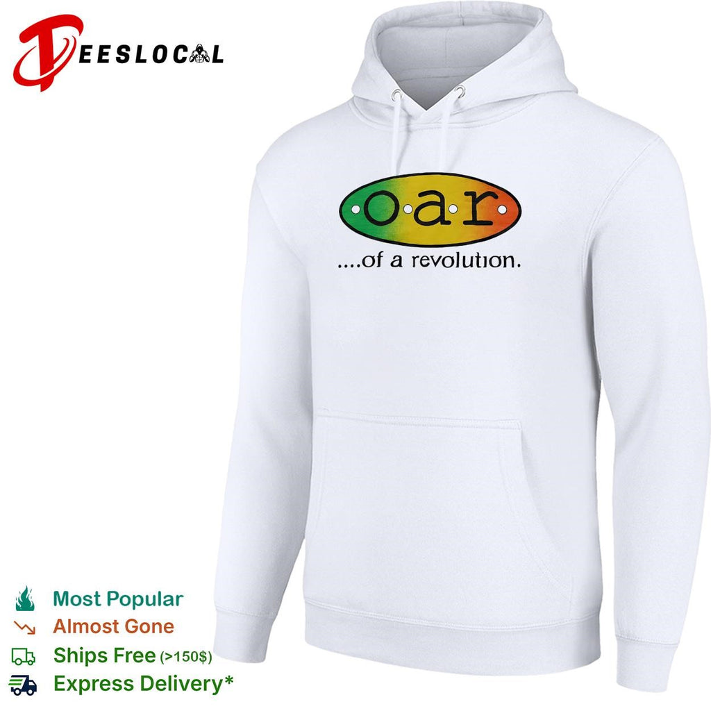 Music duo of a revolution rainbow gradient oval logo shirt