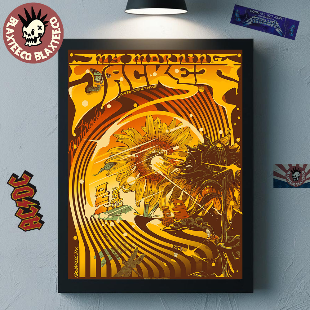 My Morning Jacket Nashville Tennessee 2025 Event Poster At The Pinnacle On October 29 2025 Librarian Inspired Decor Poster Canvas