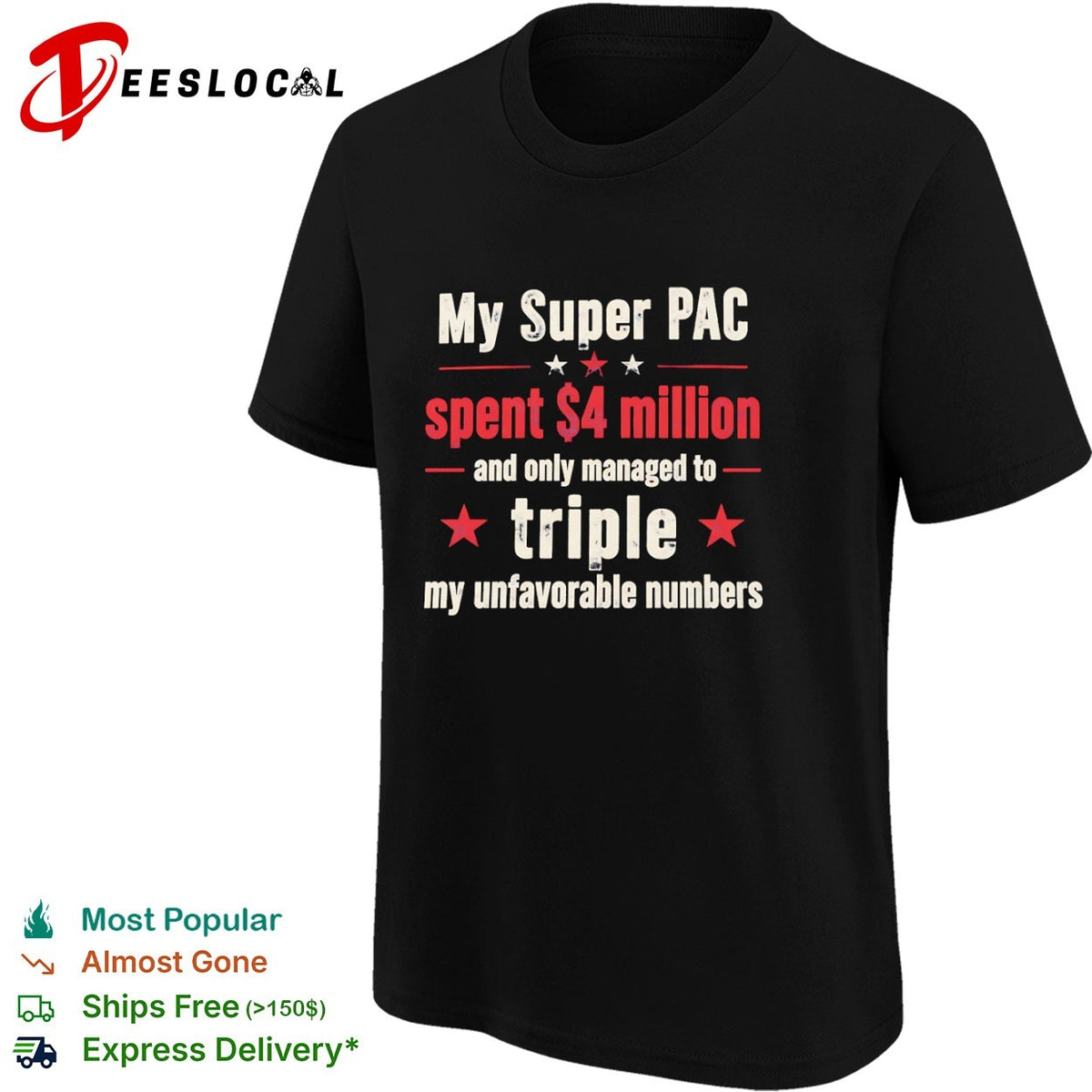 My Super PAC spent 4 million and only managed to triple my unfavorable numbers shirt