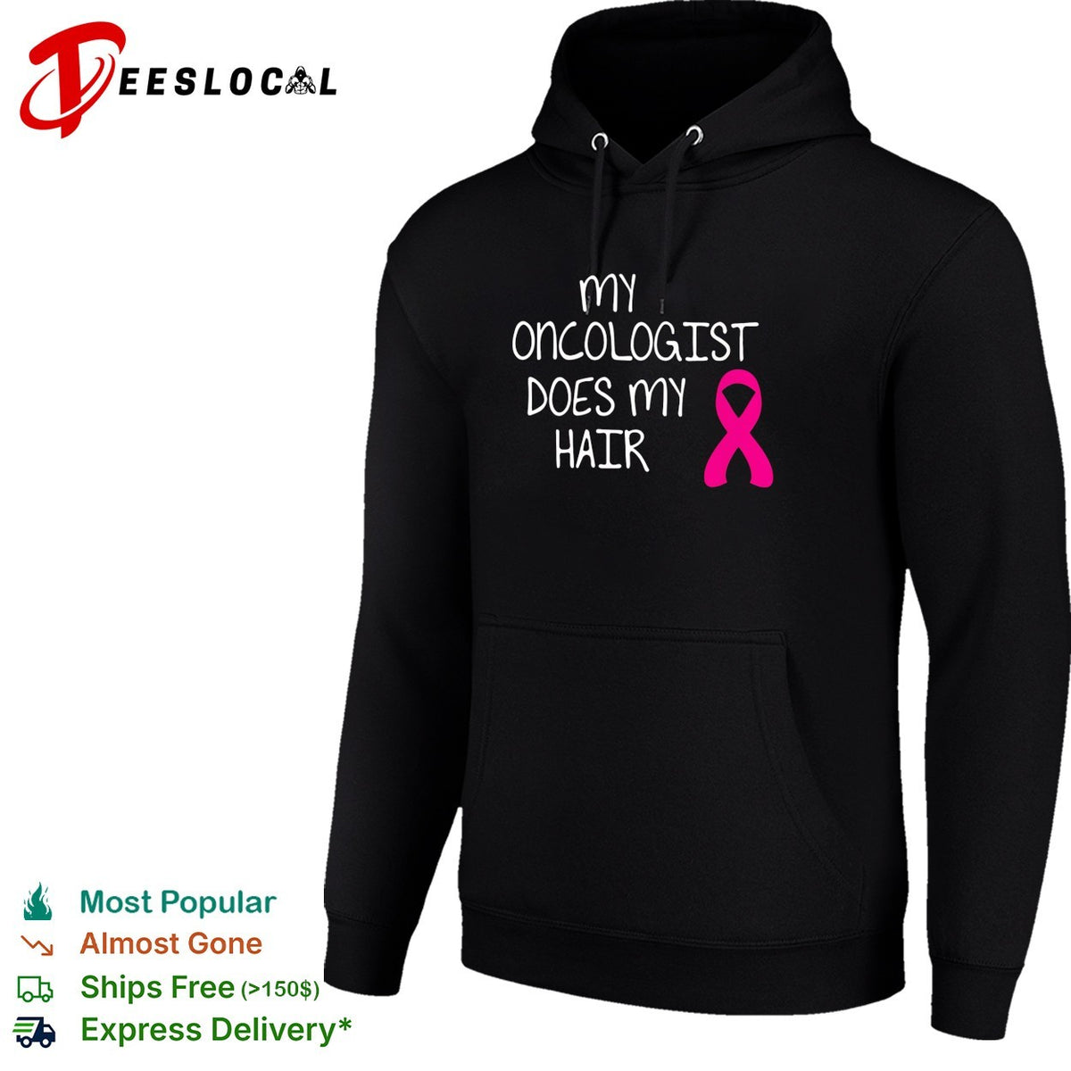 My oncologist does my hair breast cancer awareness humor shirt
