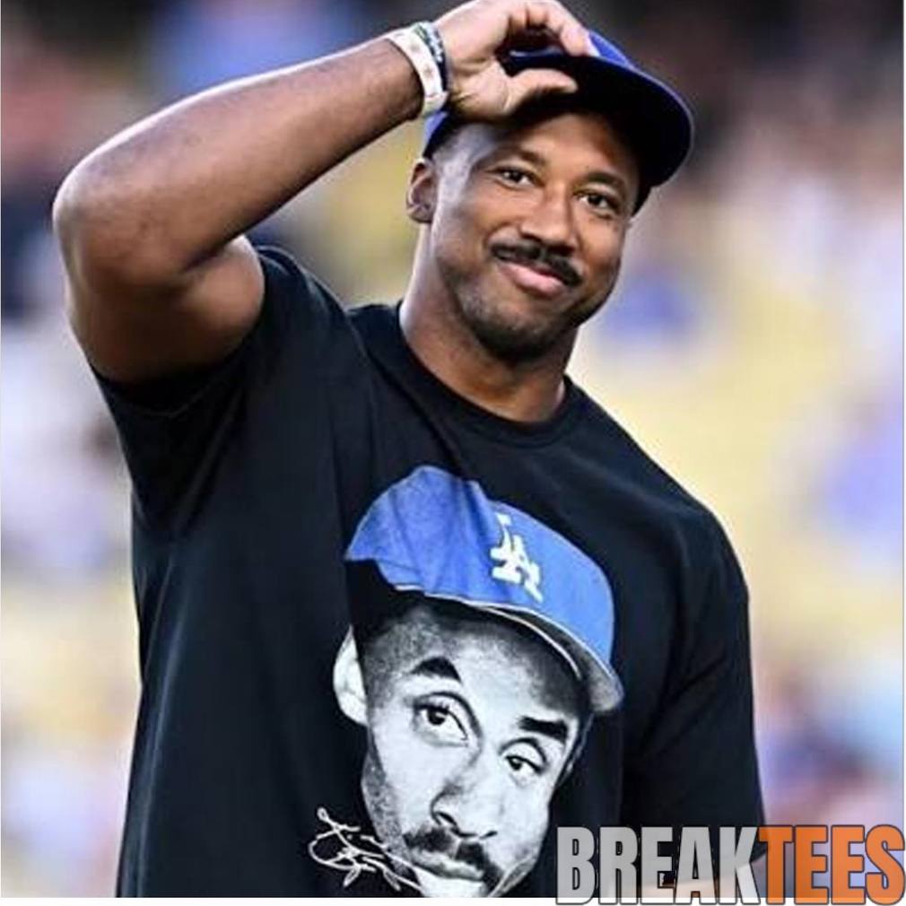 Myles Garrett Wearing LA Dodgers Kobe Bryant Shirt