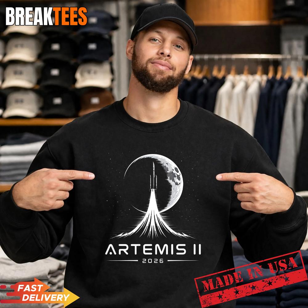 NASA Artemis II Launch to The Moon Space Mission 2026 T-Shirt