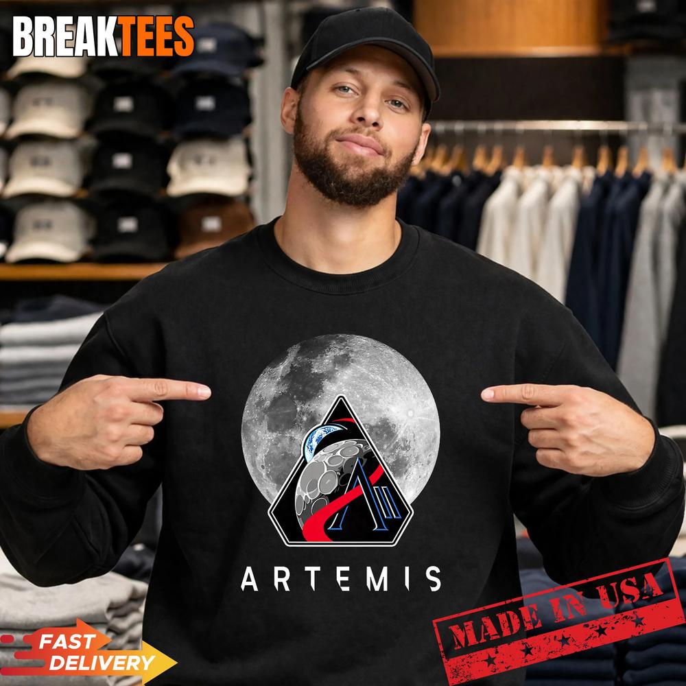 NASA Artemis II Mission Moon T-Shirt