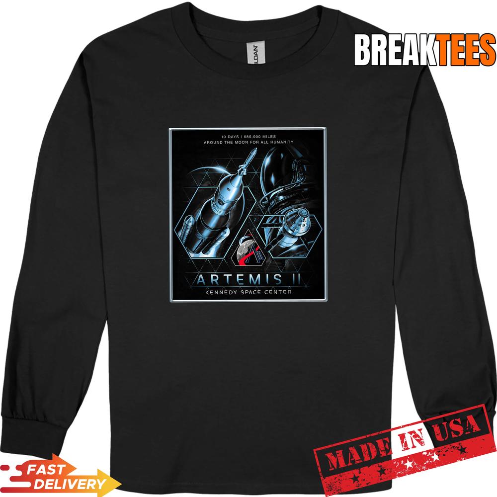 NASA Artemis II Moon Mission SLS Orion T-Shirt