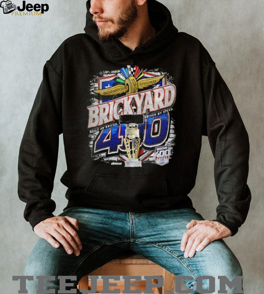 NASCAR Brickyard 400 Built On Bricks Driven By Speed shirt