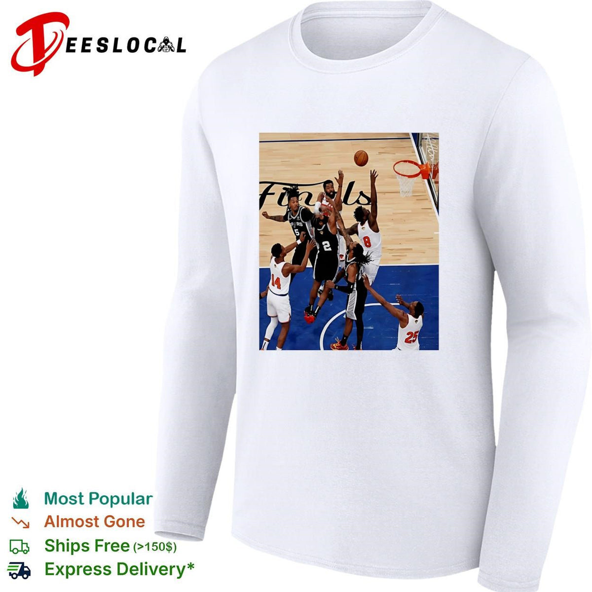 NBA Finals Spurs vs Knicks game action photo Madison Square Garden shirt