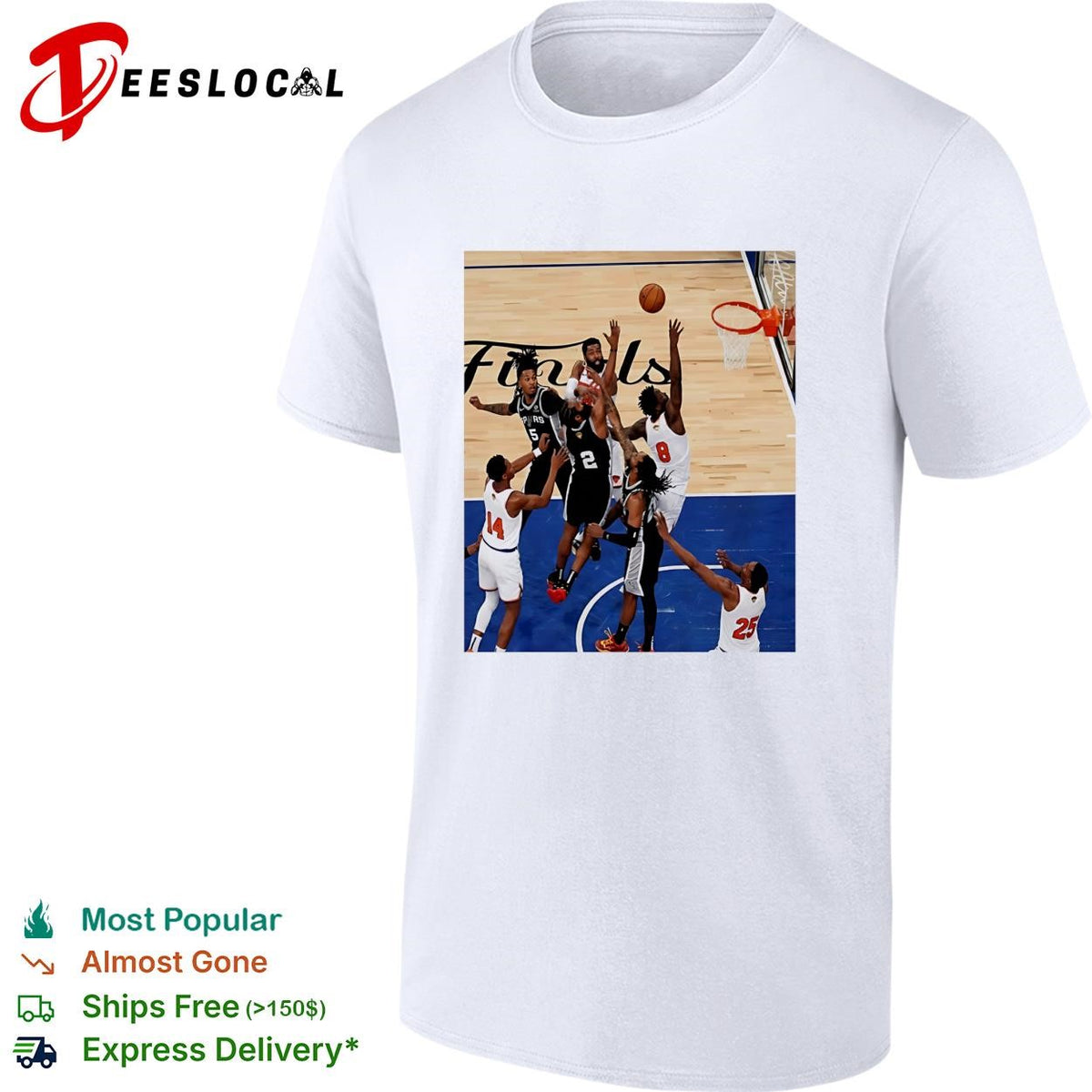 NBA Finals Spurs vs Knicks game action photo Madison Square Garden shirt