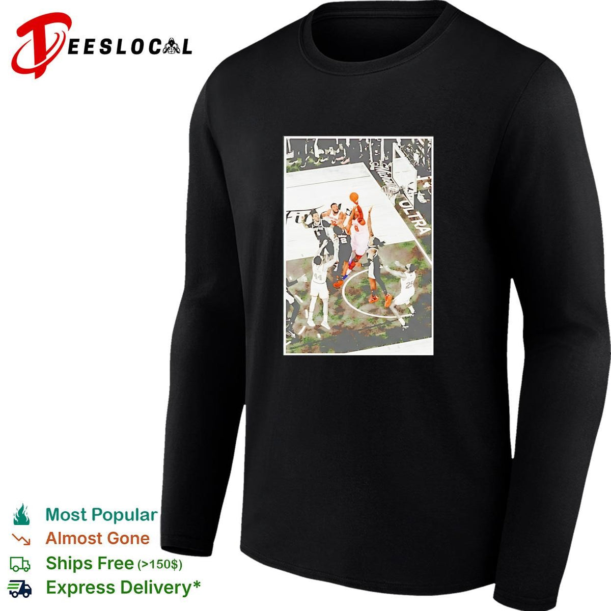 NBA Finals basketball game action photo framed art poster shirt