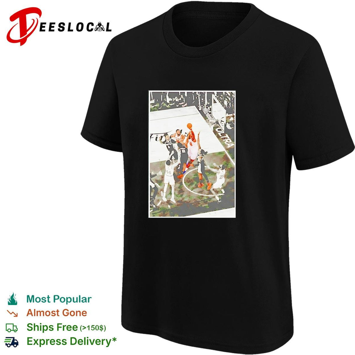 NBA Finals basketball game action photo framed art poster shirt