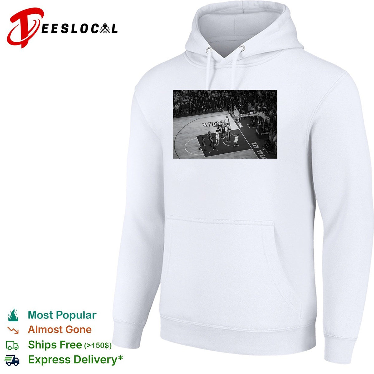 NBA Finals basketball game aerial view black white action photo shirt