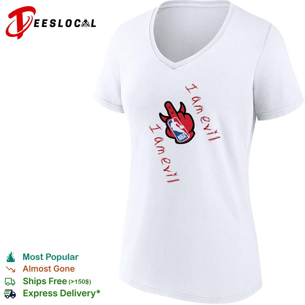 NBA I am evil logo shirt