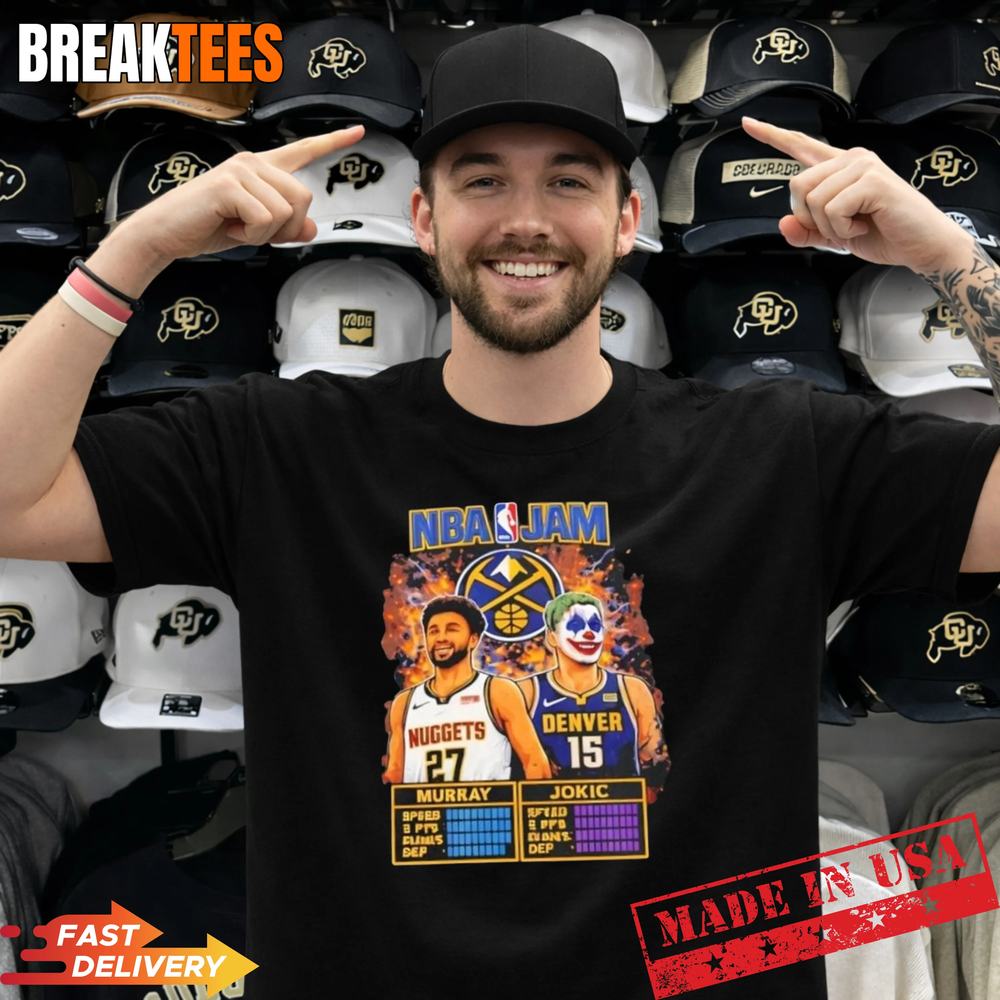 NBA Jam Denver Nuggets Murray vs Jokic t-shirt
