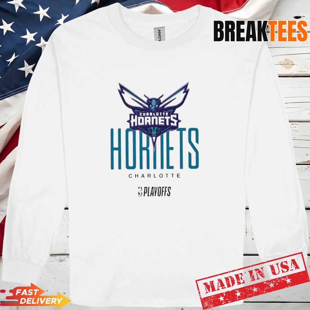 NBA Playoffs Charlotte Hornets Basketball Logo T-Shirt