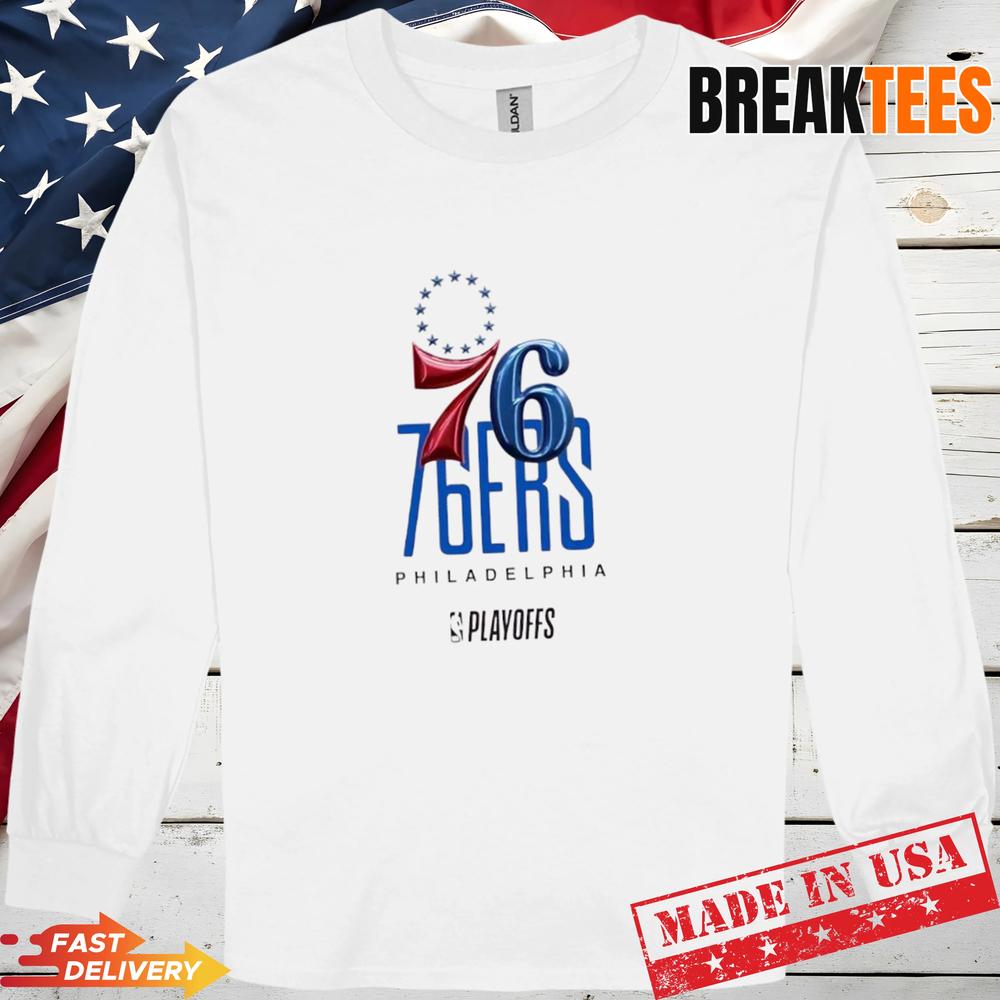 NBA Playoffs Philadelphia 76ers Basketball Logo Graphic T-Shirt