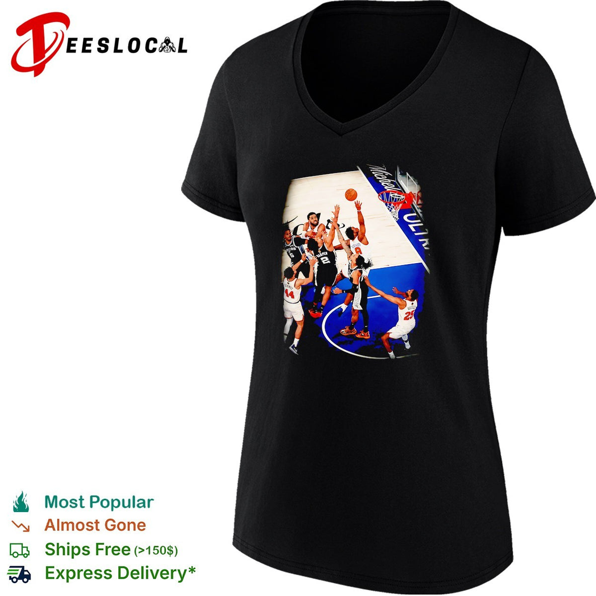 NBA basketball game Knicks Madison Square Garden action photo shirt