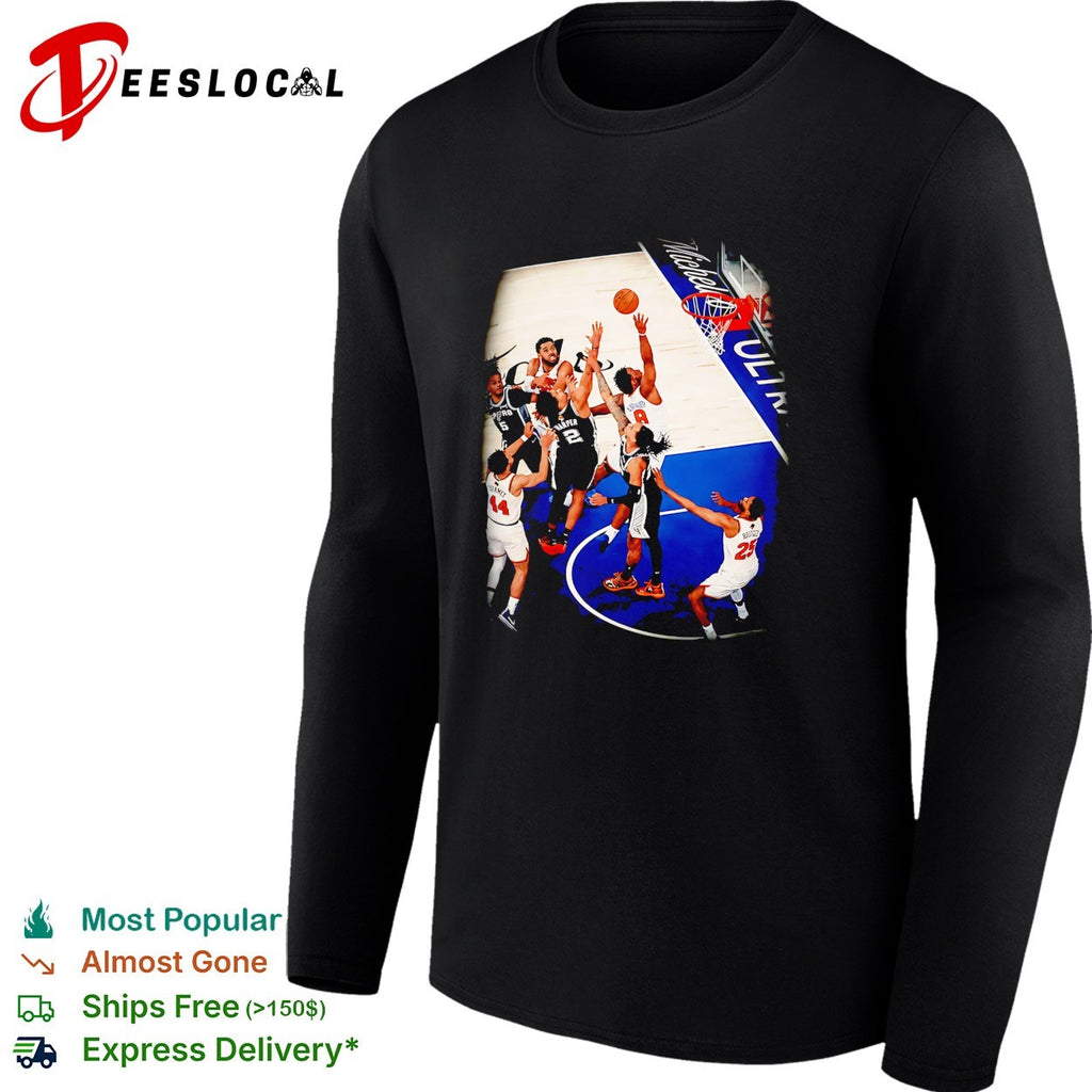 NBA basketball game Knicks Madison Square Garden action photo shirt