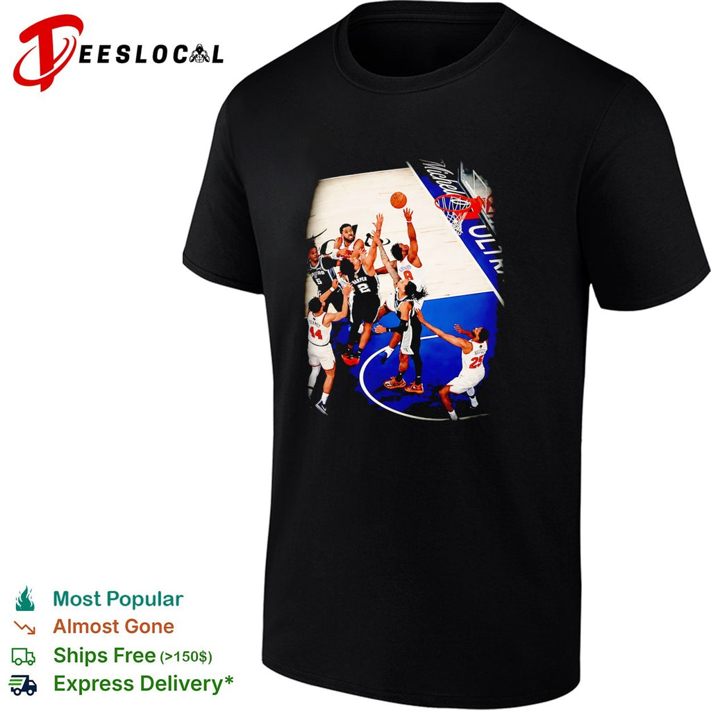 NBA basketball game Knicks Madison Square Garden action photo shirt