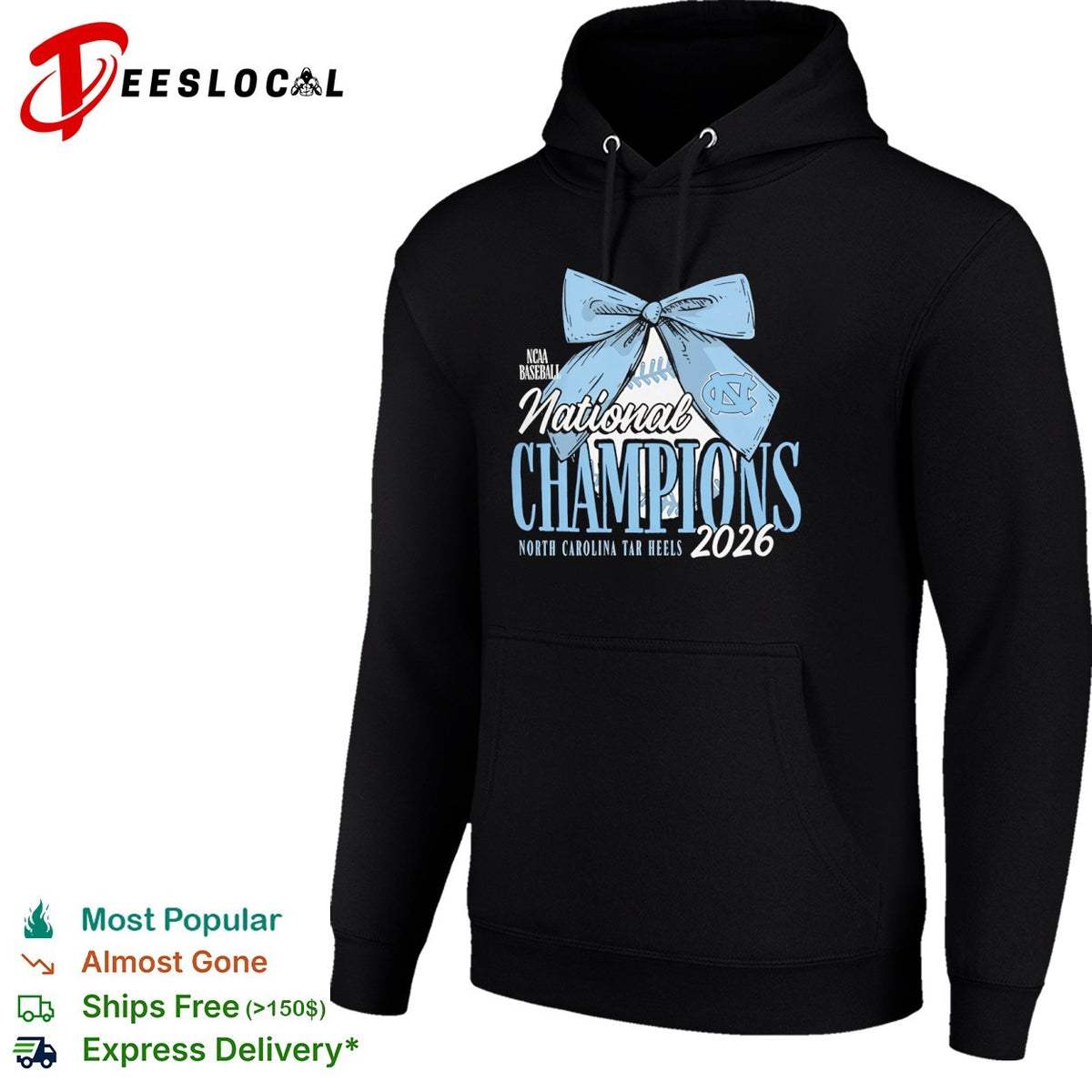 NCAA Baseball National Champions 2026 North Carolina Tar Heels Bow Ribbon shirt