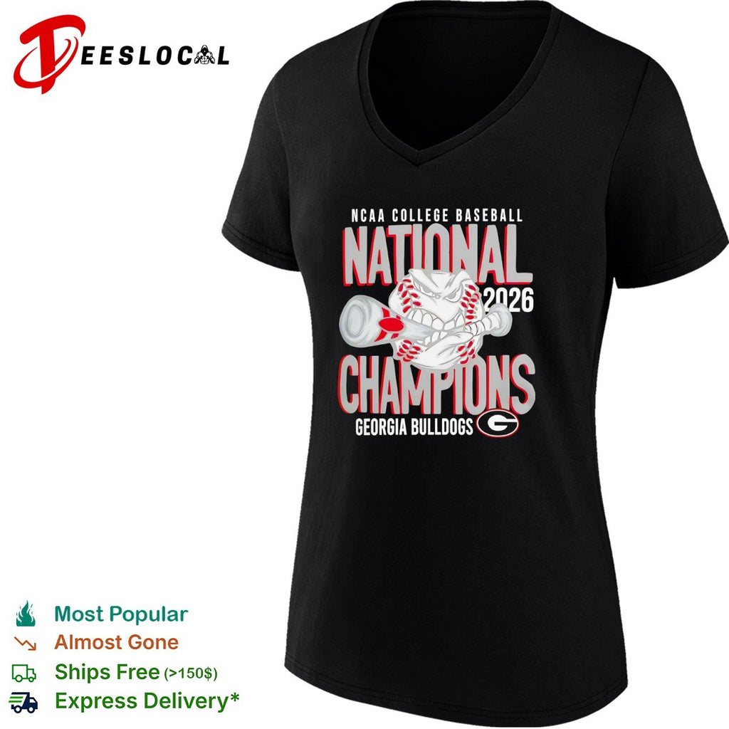 NCAA College Baseball National Champions 2026 Georgia Bulldogs shirt