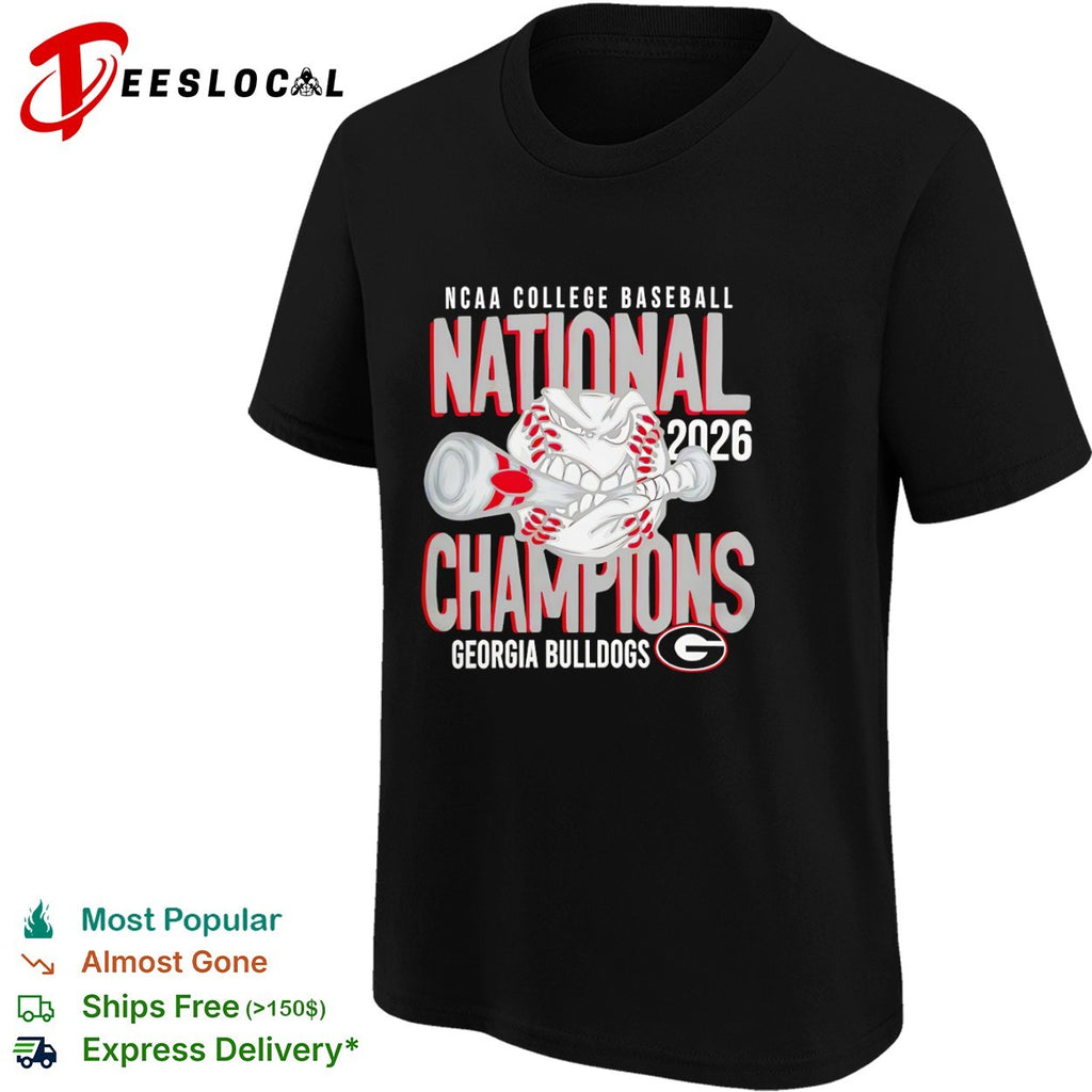 NCAA College Baseball National Champions 2026 Georgia Bulldogs shirt