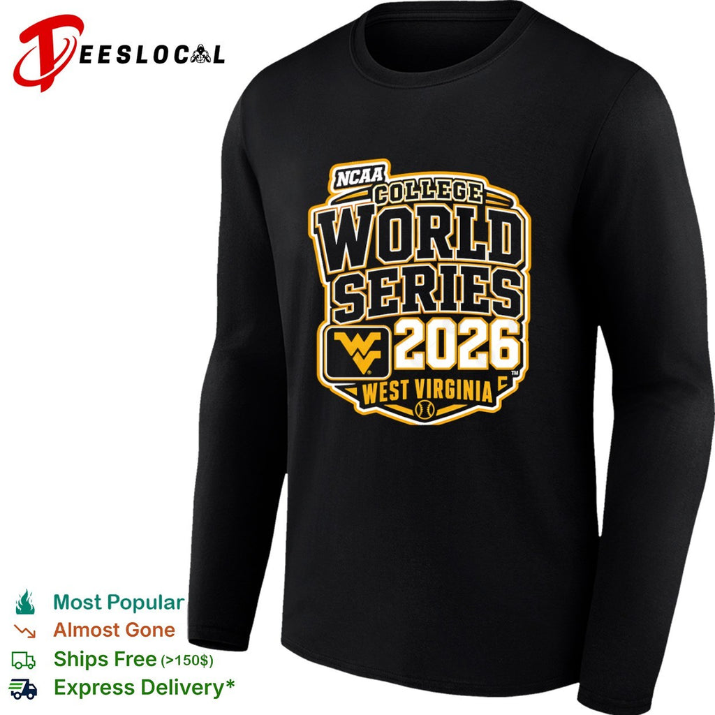 NCAA College World Series 2026 West Virginia Mountaineers Baseball Logo shirt
