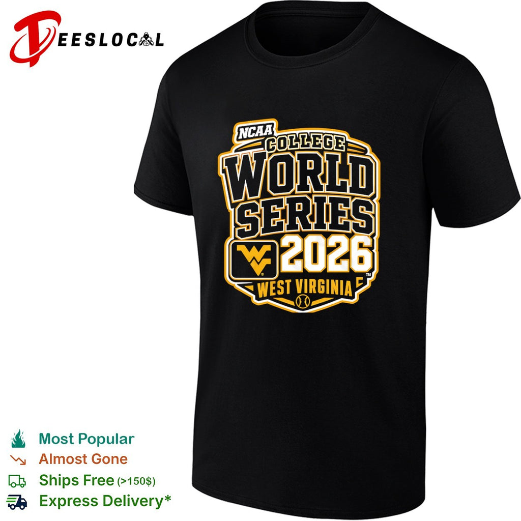 NCAA College World Series 2026 West Virginia Mountaineers Baseball Logo shirt