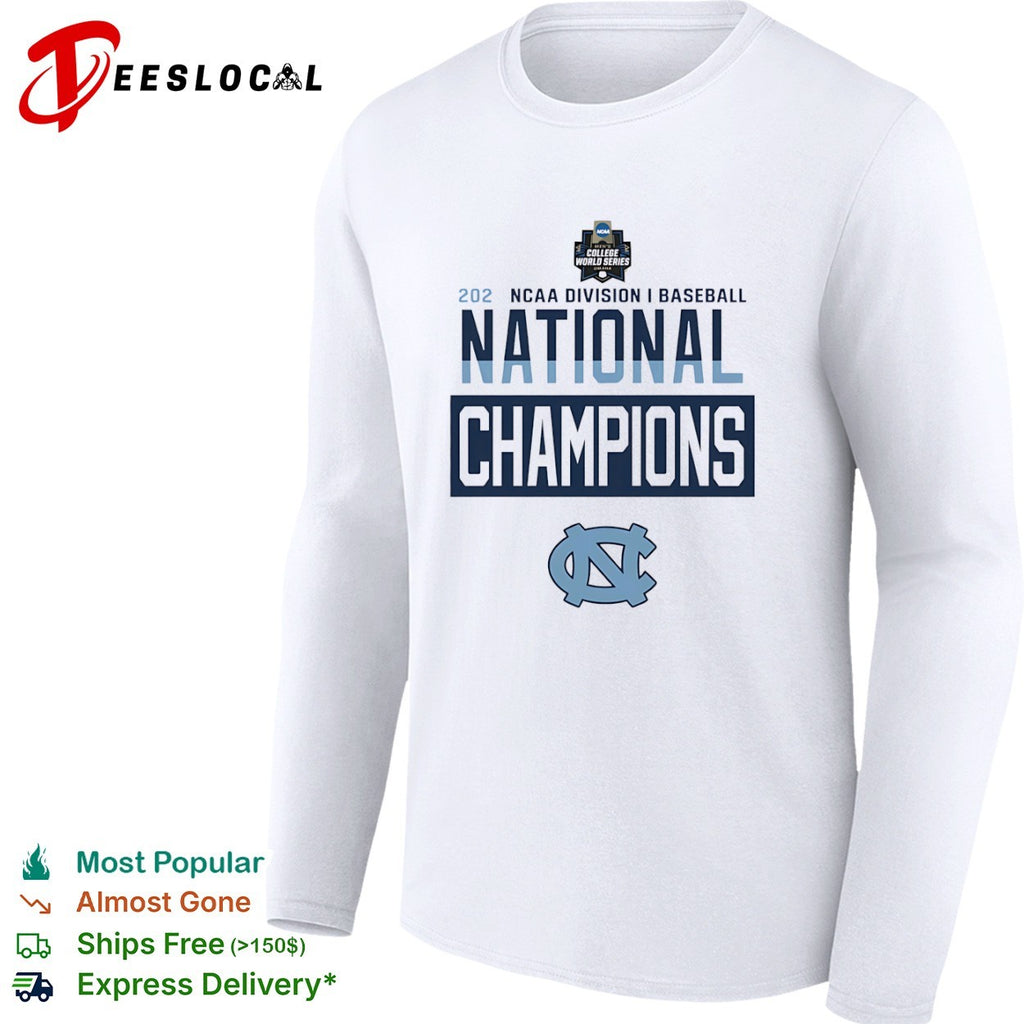 NCAA Division I Baseball National Champions North Carolina Tar Heels 2026 shirt