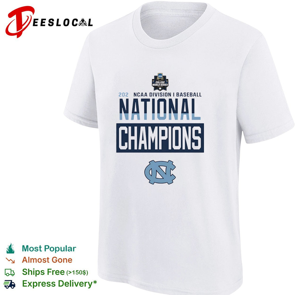 NCAA Division I Baseball National Champions North Carolina Tar Heels 2026 shirt
