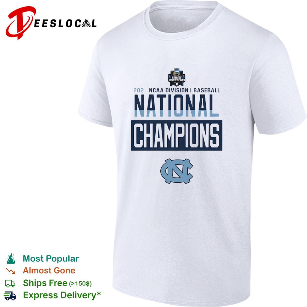 NCAA Division I Baseball National Champions North Carolina Tar Heels 2026 shirt