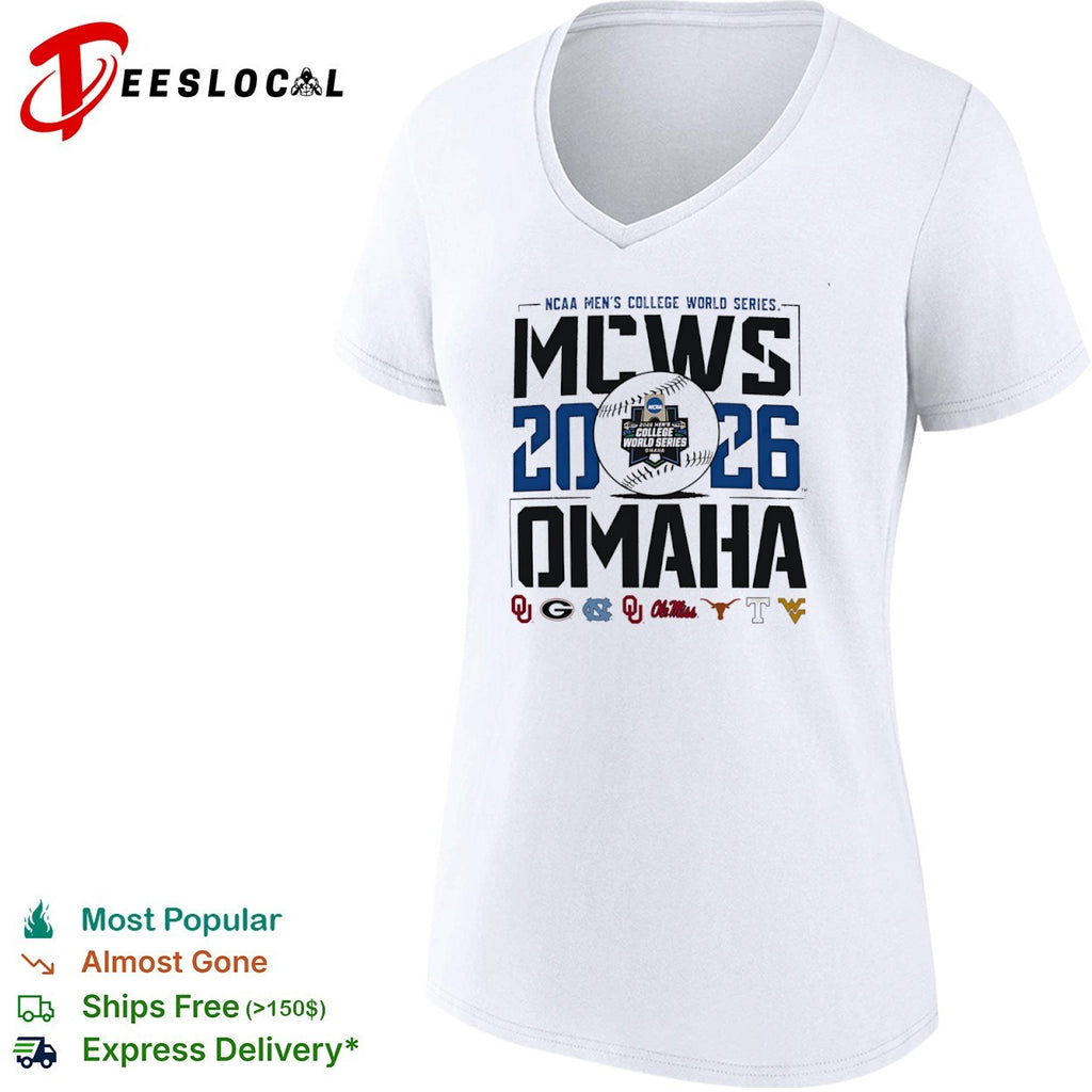 NCAA Mens College World Series 2026 Omaha Oklahoma Georgia North Carolina shirt