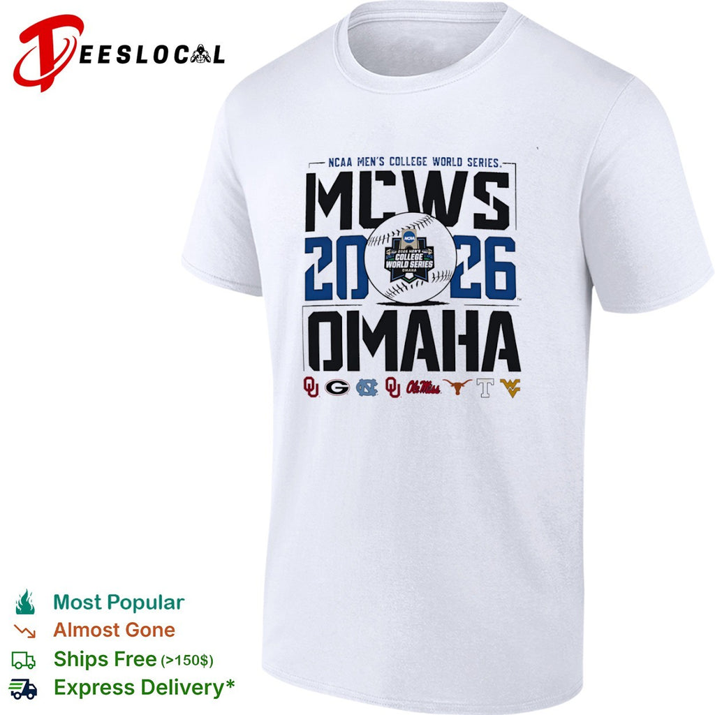 NCAA Mens College World Series 2026 Omaha Oklahoma Georgia North Carolina shirt