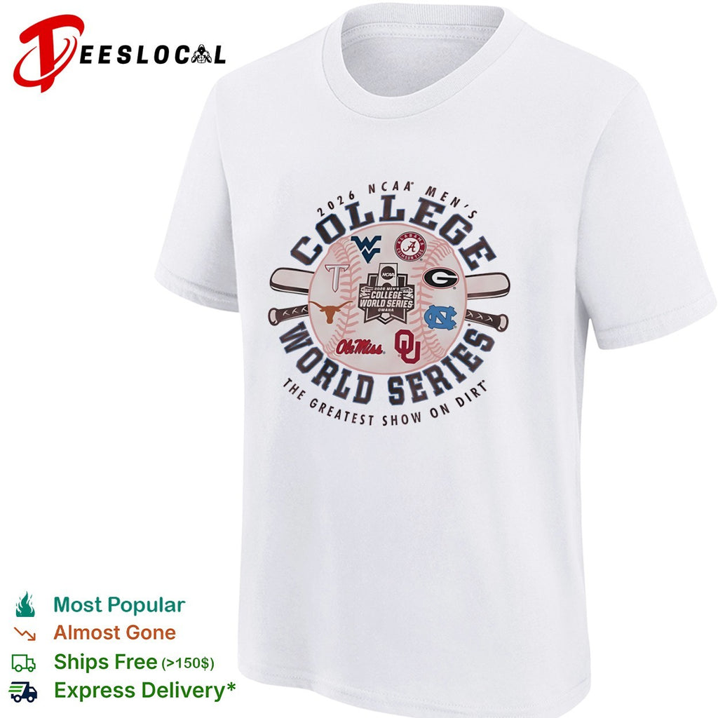 NCAA Men’s College World Series 2026 the greatest show on dirt shirt