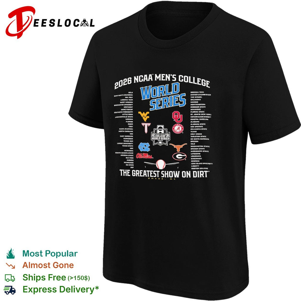 NCAA Men’s College World Series The greatest show on dirt Omaha NE shirt