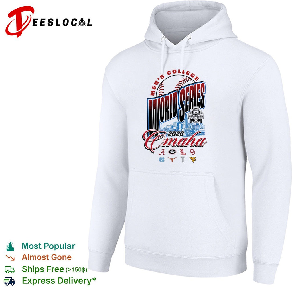 NCAA Mens College World Series city skyline 2026 Omaha shirt