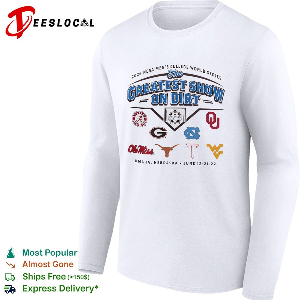 NCAA Men’s College World Series the greatest show on dirt Omaha 2026 shirt