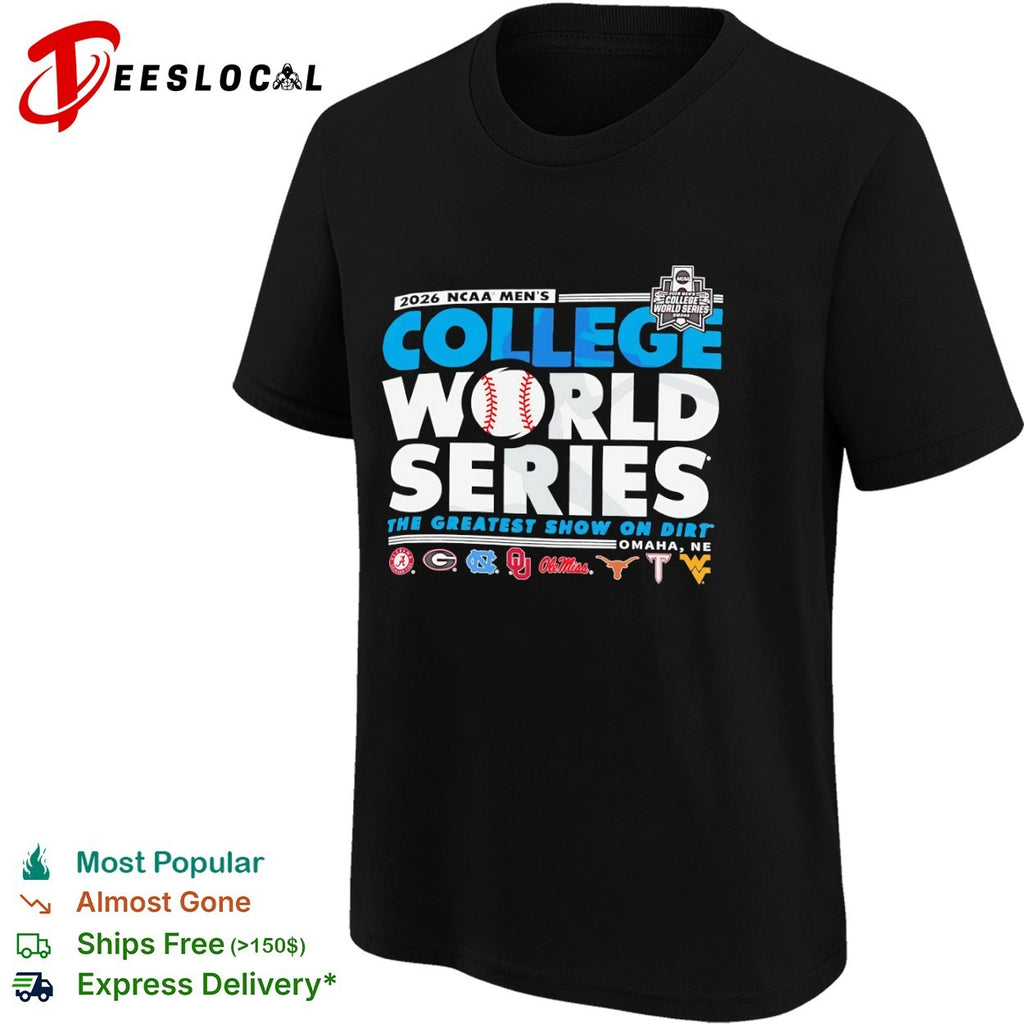NCAA Men’s College World Series the greatest show on dirt Omaha NE 2026 shirt