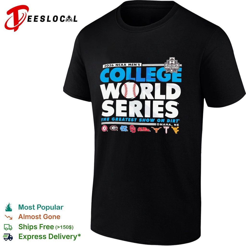 NCAA Men’s College World Series the greatest show on dirt Omaha NE 2026 shirt