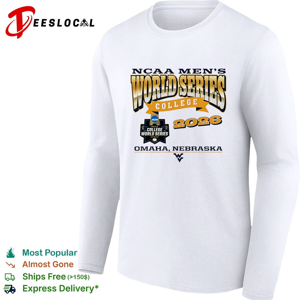 NCAA Men’s World Series 2026 Omaha Nebraska West Virginia Mountaineers logo shirt