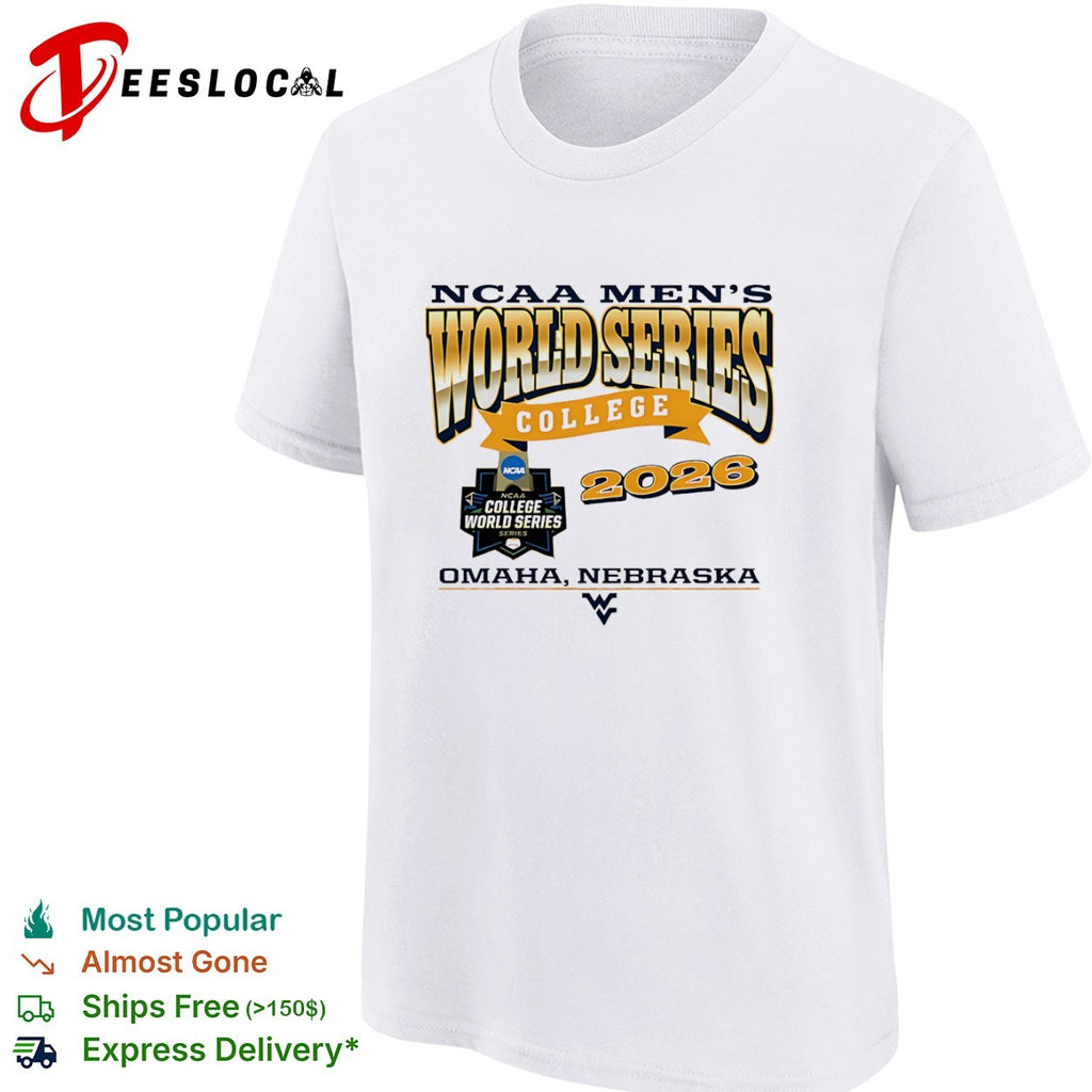 NCAA Men’s World Series 2026 Omaha Nebraska West Virginia Mountaineers logo shirt