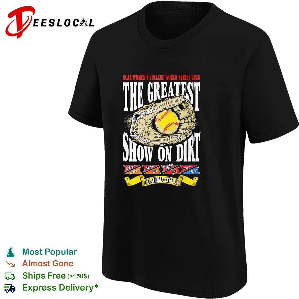 NCAA Womens College World Series 2026 The Greatest Show on Dirt Oklahoma City OK shirt