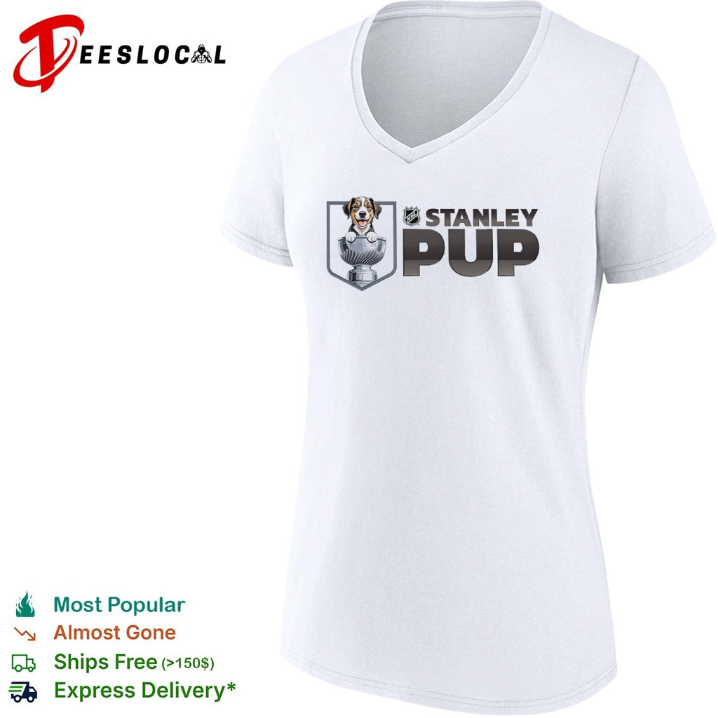NHL Stanley Pup Logo Hockey League Mascot Sports Shirt