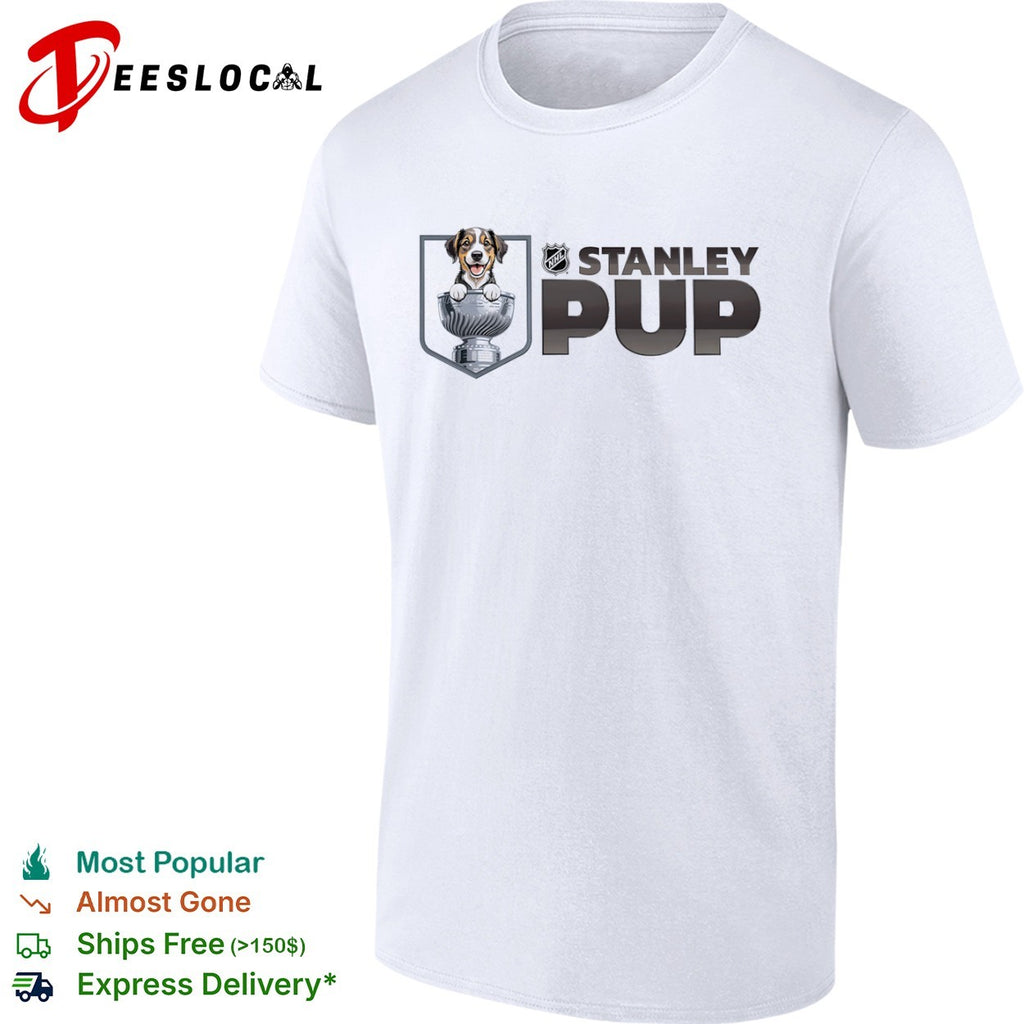 NHL Stanley Pup Logo Hockey League Mascot Sports Shirt