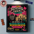 NOFX 40 Years Of Fuckin’ Up San Antonio Texas 2026 Show Poster At Alamo Drafthouse On June 5 2026 Home Decor Poster Canvas