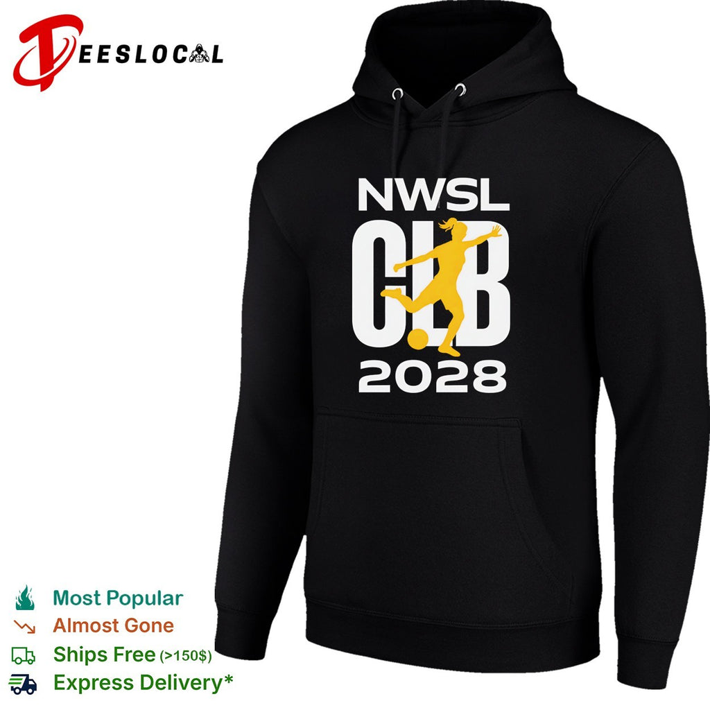 NWSL club 2028 women’s soccer player silhouette shirt