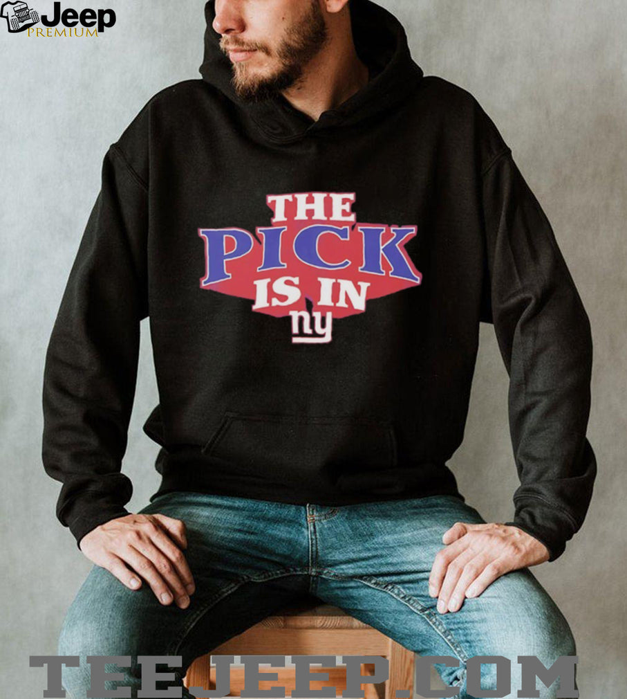 NY Giants The Pick Is In Draft Day Black T Shirt