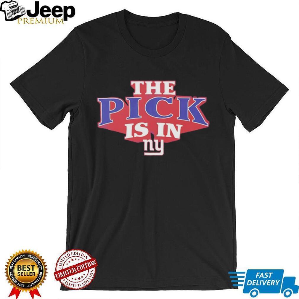 NY Giants The Pick Is In Draft Day Black T Shirt