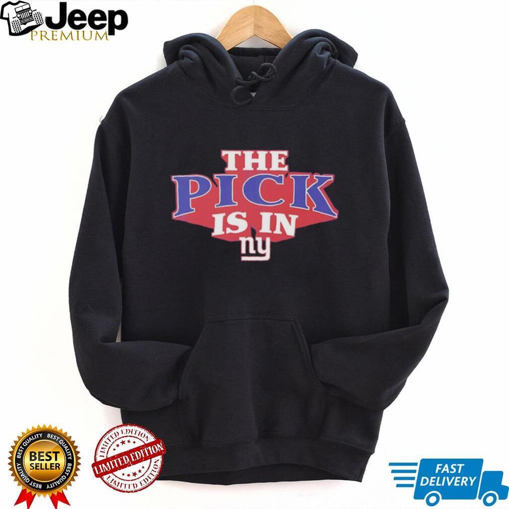 NY Giants The Pick Is In Draft Day Black T Shirt