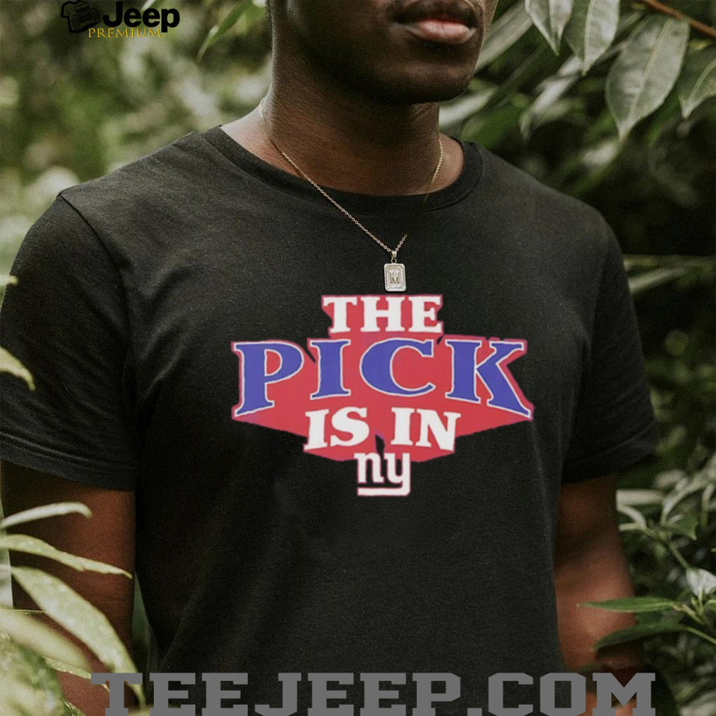 NY Giants The Pick Is In Draft Day Black T Shirt