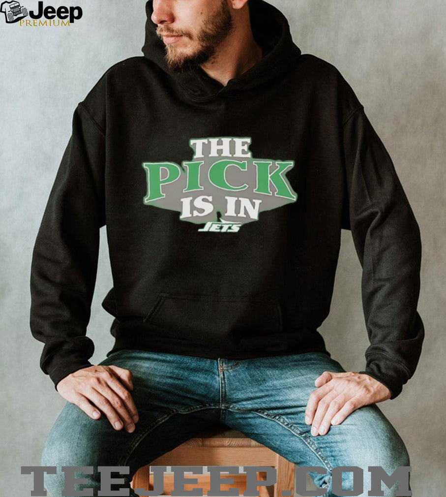 NY Jets The Pick Is In Draft Day Black T Shirt