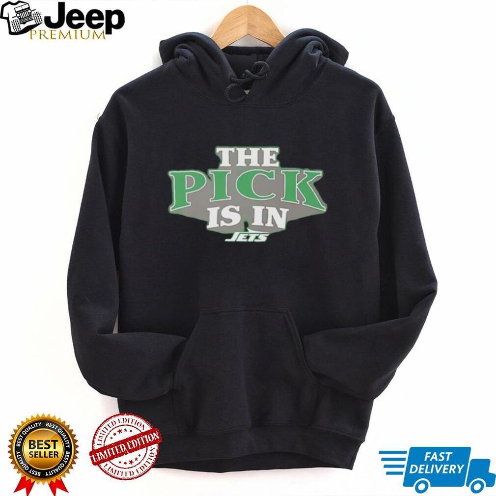 NY Jets The Pick Is In Draft Day Black T Shirt